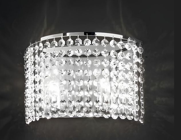 Lampada moderna con cristalli pendenti - Foto 2