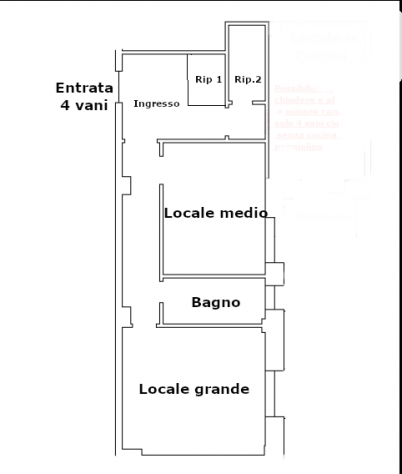 Ufficio / Studio professionale a Genova Bolzaneto 4 vani