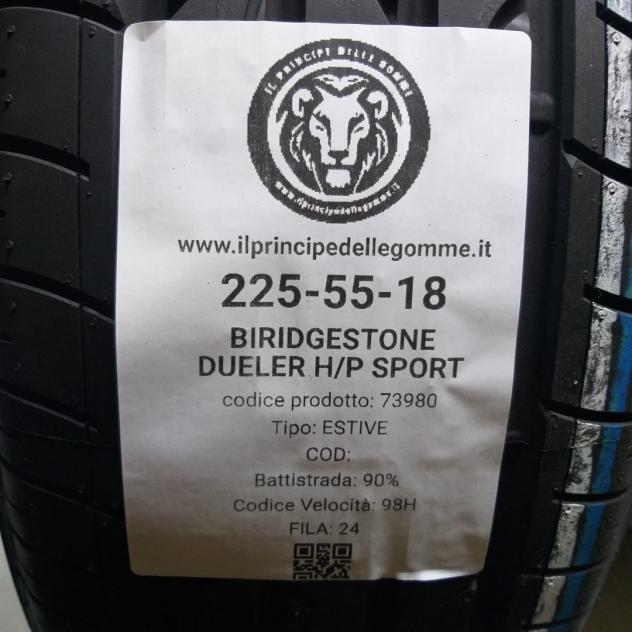 4 GOMME 225 55 18 BRIDGESTONE A73980 - Foto 2