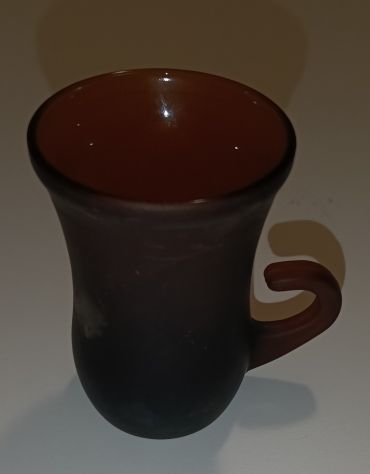 Set di 10 bicchieri vintage da caffè/liquore in vetro ambrato - Foto 2