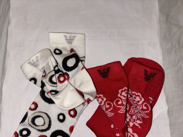 2PAIA CALZE NUOVE DONNA MAI USATE FIRMATE ORIGINALI”EMPORIO ARMANI”MADE IN ITALY - Foto 3