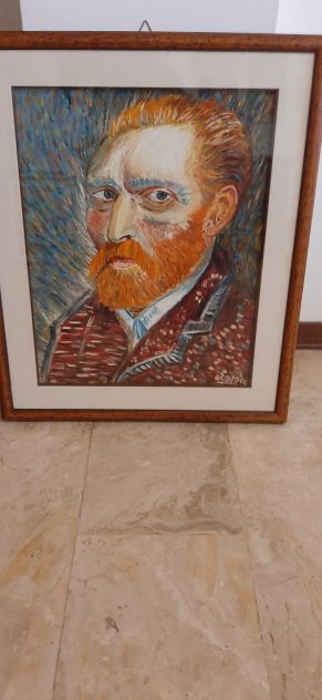 vendo quadri mia produzione con cornice e vetro riprod.autoritratti Van Gogh - Foto 9