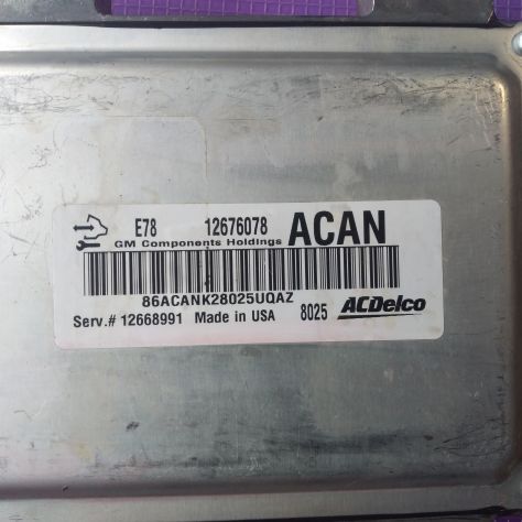 CENTRALINA MOTORE ACDelco Engine ECU, Vauxhall, Opel, 12676078, ACAN, E78, 1266 - Foto 8