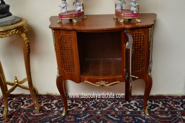 Servante stile Luigi XV lastronata a marqueterie - Foto 7