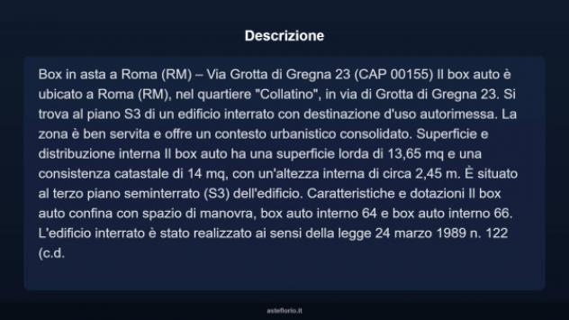Immobile in asta di 13 m² in vendita a Roma - Foto 3