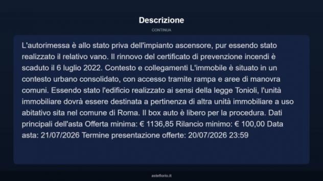 Immobile in asta di 14 m² in vendita a Roma - Foto 4