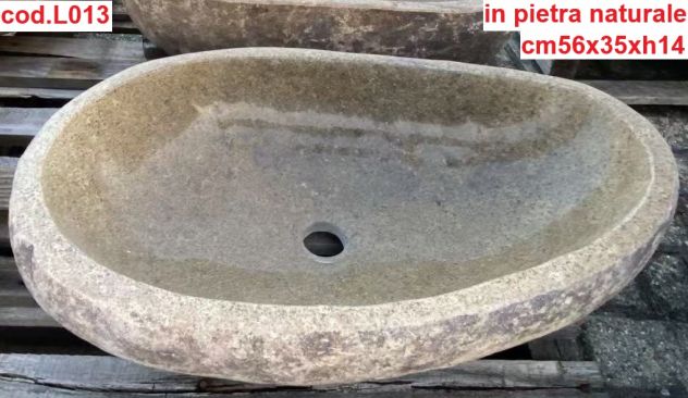 Lavabo lavandino da appoggio in pietra naturale 5 - Foto 4