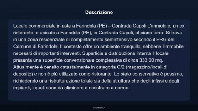 Immobile in asta di 333 m² in vendita a Farindola - Foto 5