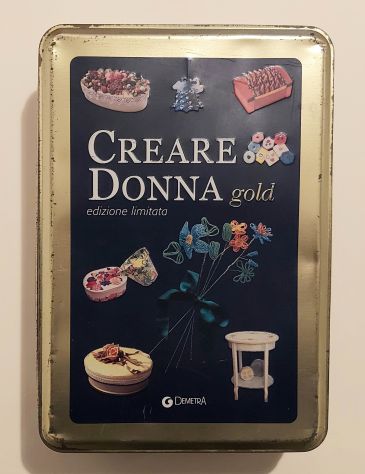 Creare Donna Gold. Edizione Limitata SCATOLA IN LATTA 1°Ed.Demetra, 2002 - Foto 2