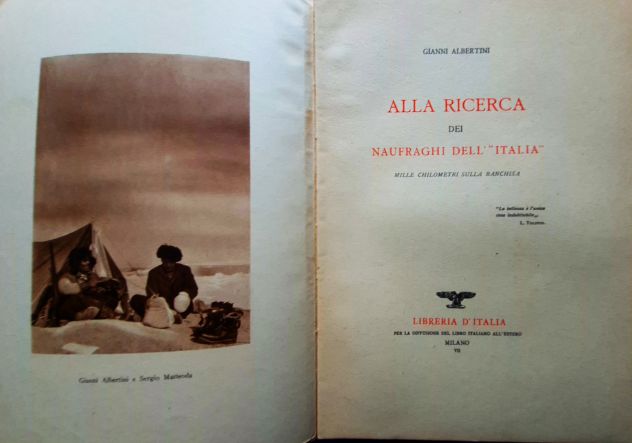 G. Albertini ALLA RICERCA DEI NAUFRAGHI DELL'<ITALIA>, 1929