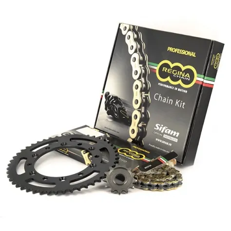 Kit trasmissione Rk Regina per YamahaYzf R125 R3 catena corona pignone - Foto 5