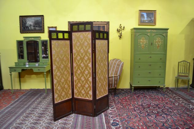Antico paravento stile Liberty primi del 900 - Foto 8