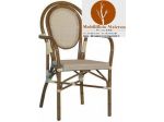 Sedie Per Ristornate In Alluminio Bamboo Arredo Esterno cod 8054/x