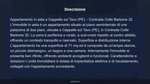 Immobile in asta di 71 m² in vendita a Cappelle sul Tavo - Foto 14