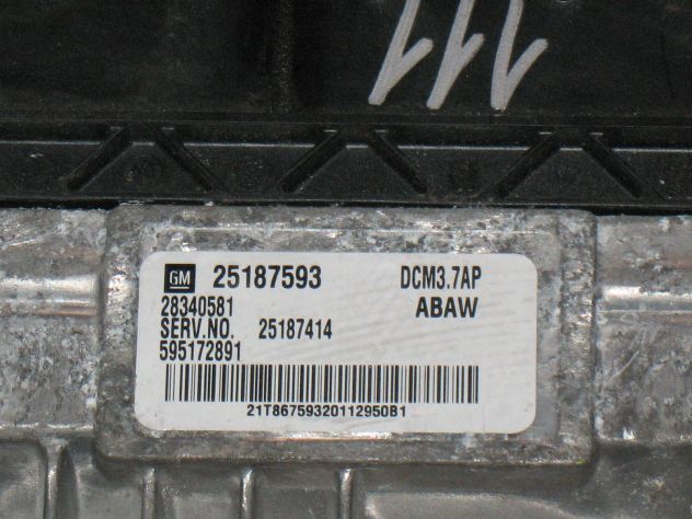 25187593 ECU ORLANDO OPEL ANTARA GM ABAW DCM3.7AP 595172891 25187414 - Foto 2