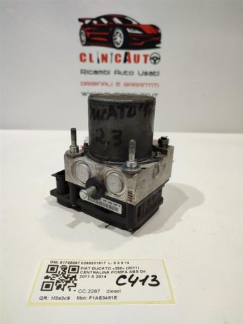 CENTRALINA ABS FIAT Ducato 5° Serie 51725097 0265231617 F1AE3481E diesel 2287 (0614) - Foto 2