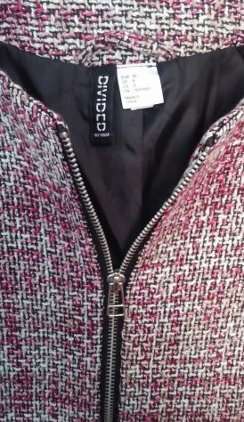 GIACCA TESSUTO BOUCLE’ ROSA/BIANCO - Foto 6