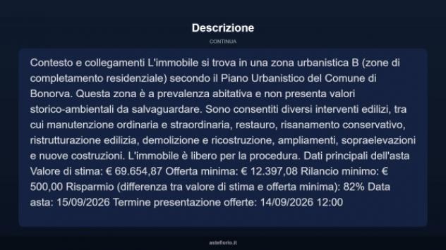 Immobile in asta di 116 m² con più di 5 locali in vendita a Bonorva - Foto 13