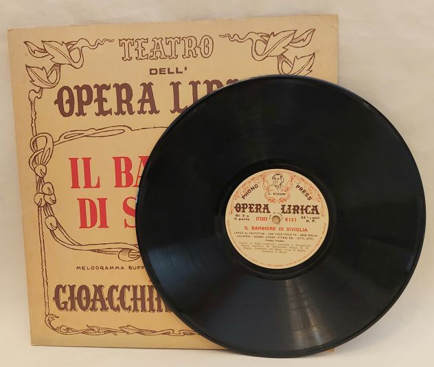 Teatro Dell'Opera Lirica vinile 33 giri:Il Barbiere di Siviglia Phonopress,1969 - Foto 4