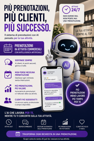 Aumenta le prenotazioni della tua attività con lAI 247