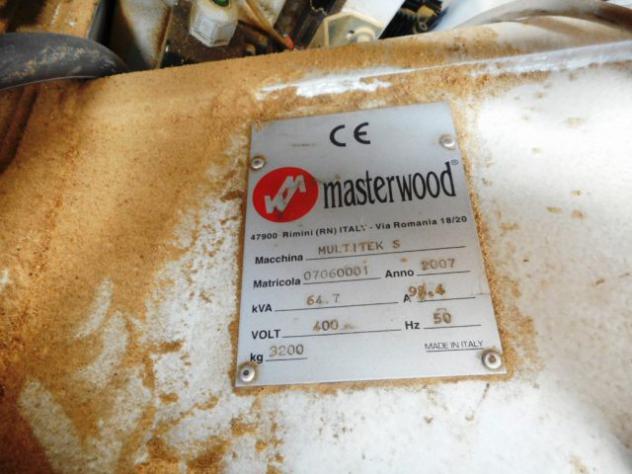 MULTITEK S MASTERWOOD FORATRICE LEGNO ANNO 2007 rif. 11159323 - Foto 9