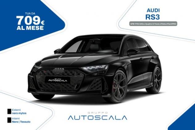 AUDI RS3 SPB TFSI 400cv Quattro S Tronic #Tetto #TechPRO rif. 23983828