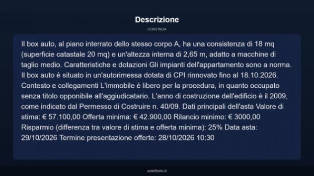 Immobile in asta di 64 m², box auto in vendita a Campagna - Foto 6