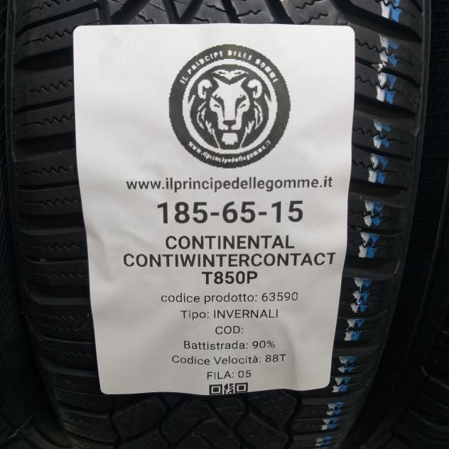 4 GOMME 185 65 15 CONTINENTAL A63590 - Foto 2