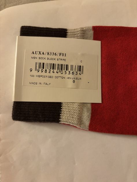 CALZE NUOVE DA UOMO IN COTONE FIRMATE ORIGINALI PAUL SMITH,MADE IN ITALY - Foto 9