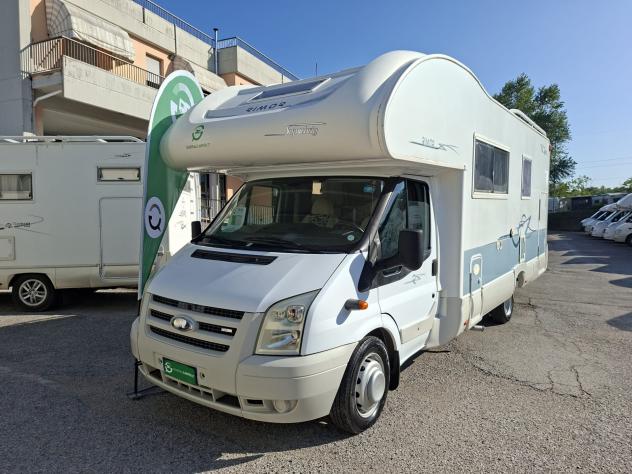 CAMPER RIMOR FORD MANSARDATO 7 POSTI DOPPIA DINETTE LETTI CASTELLO CLIMATIZZATORE FOTOVOLTAICO GEMELLATO POSTERIORE CAMPEGGIO USATI GENERALI 1539 - Foto 2