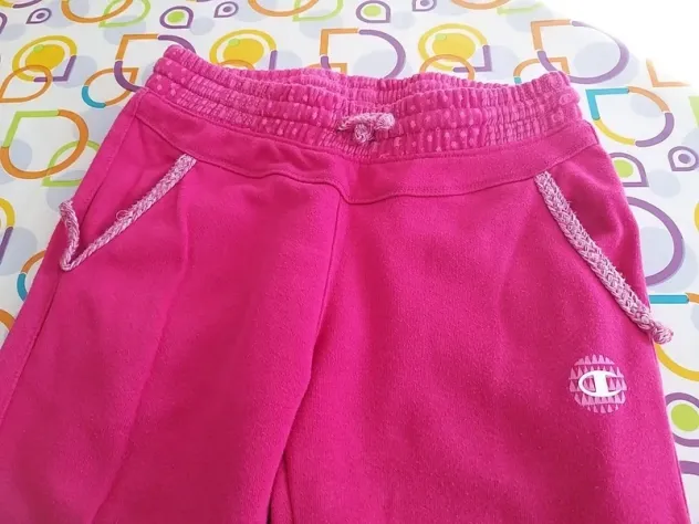 Pantalone tuta champion più Pantalone felpato bimba 6 anni In buono stato - Foto 3