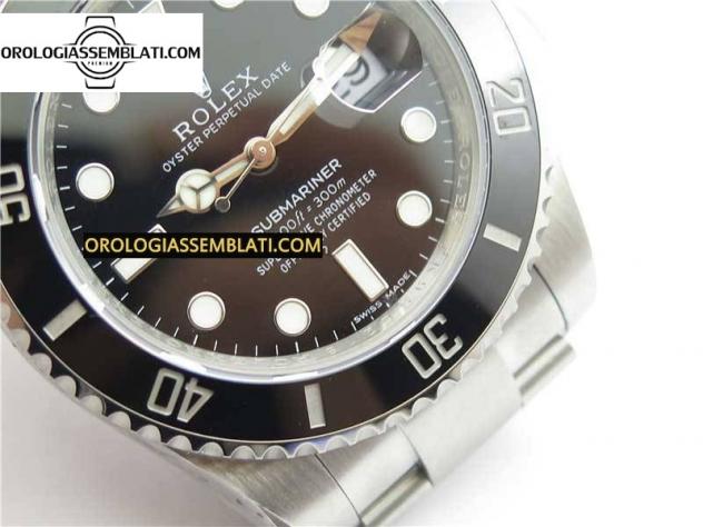 Rolex Replica SUBMARINER 116610 LN CERAMICA NERA 1:1 BEST EDITION CASSA E BRACCIALE IN SS 904L SA3135 V11 - Foto 5