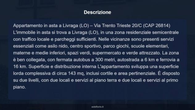 Immobile in asta di 143 m², box auto in vendita a Livraga - Foto 14