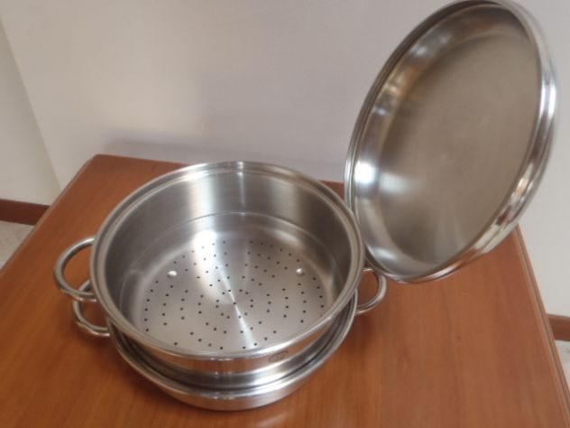 Pentola e vaporiera in acciaio ICM - Foto 2