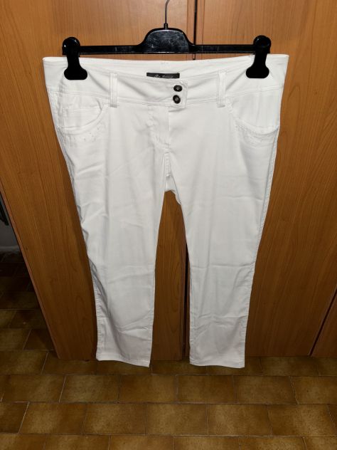 PANTALONI IN OTTIME CONDIZIONI,DA DONNA,ESTIVI,ORIGINALI MARCA”BY GENESY”LEGGERI - Foto 2