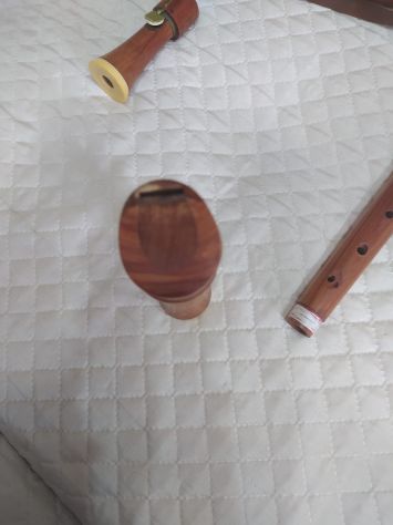 Antico flauto dolce contralto o tenore raro in legno marchio Barenreiter - Foto 7