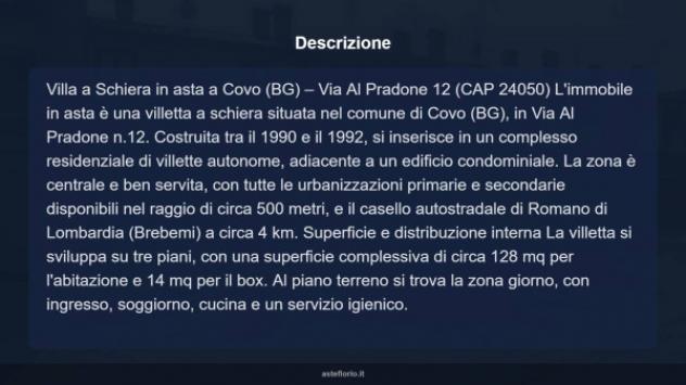 Immobile in asta di 128 m², box auto in vendita a Covo - Foto 9