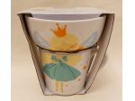 Set in porcellana Principessa addormentata tazza da 370ml+scodella da 520ml nuov