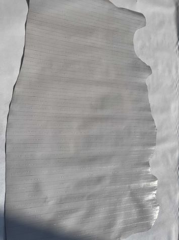 K23 Pelle di vitello stampa Anguilla bianco panna - Foto 7