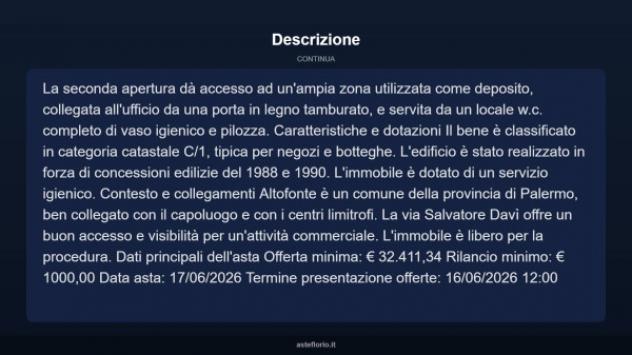 Immobile in asta di 74 m² in vendita a Altofonte - Foto 6