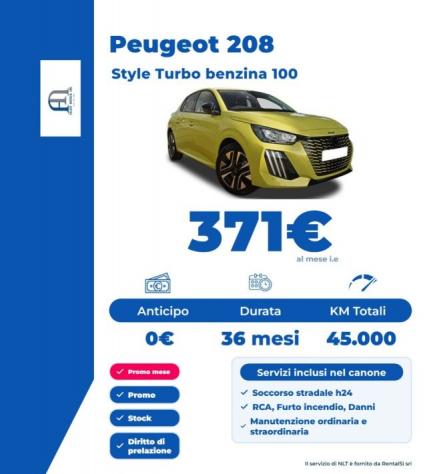 PEUGEOT 208 Style Turbo benzina 100 rif. 24171083