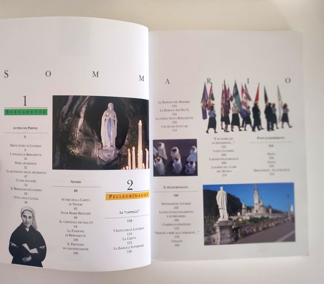 Libro su Lourdes e la storia delle apparizioni mariane, con fotografie, nuovo - Foto 4