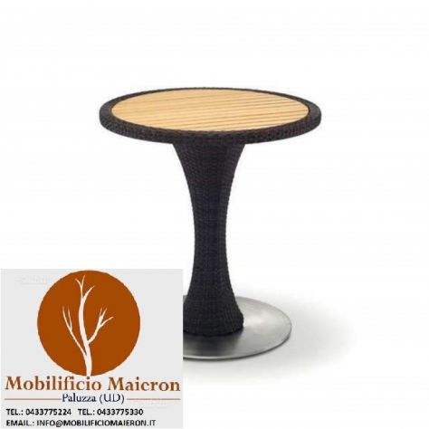 Tavolo cod 6009 Per Arredo Esterno Bar Ristorante Pizzeria In Rattan