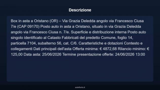 Immobile in asta di 10 m² in vendita a Oristano - Foto 3