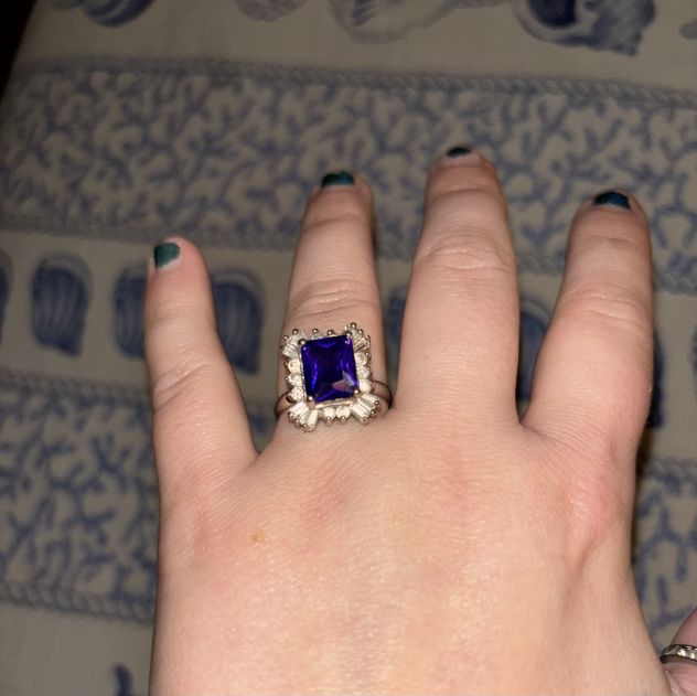 ANELLO IN OTTIME CONDIZIONI,MISURA REGOLABILE,BIGIOTTERIA,DA DONNA,IN METALLO E - Foto 6