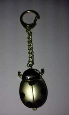 Portachiavi con orologio a forma di coccinella