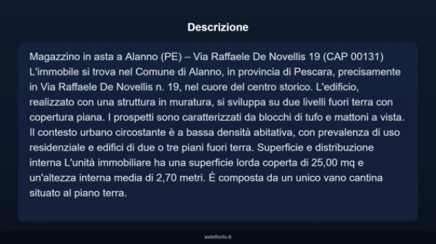 Immobile in asta di 25 m² in vendita a Alanno - Foto 5