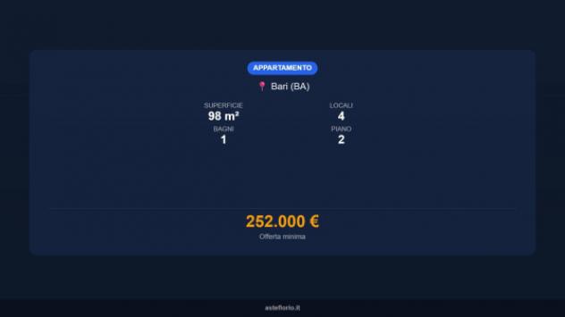 Immobile in asta di 98 m² in vendita a Bari - Foto 16