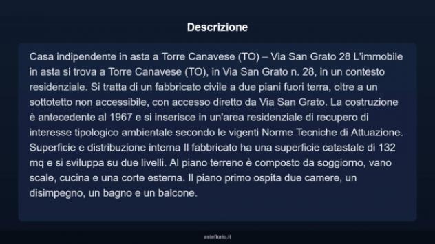Immobile in asta di 132 m² in vendita a Torre Canavese - Foto 4