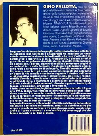 I Savoia in Italia di Gino Pallotta Casa Editrice Roberto Napoleone,1990 nuovo - Foto 4
